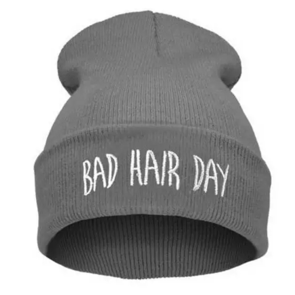 1 Left⭐️Bad Hair Day Beanies❤️💜 - Picture 2 of 4